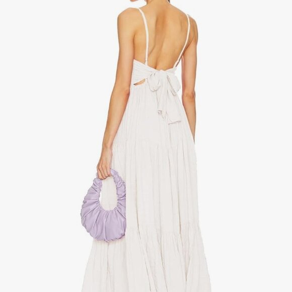 Alenda danmos white maxi dress with bow - Picture 5 of 7